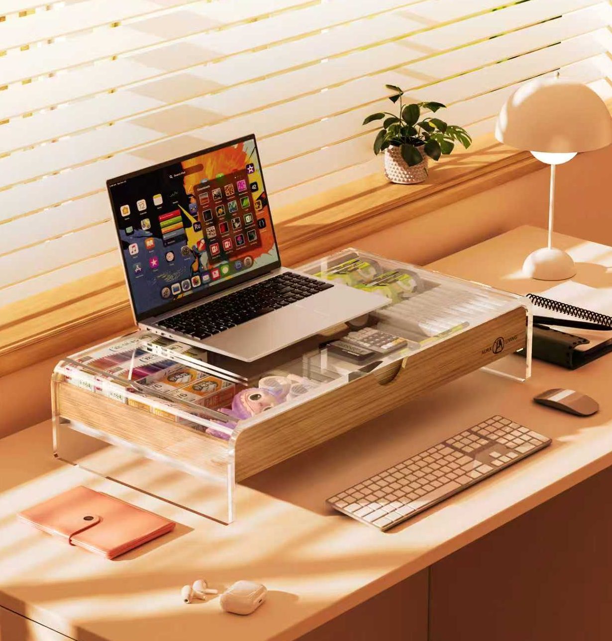 亚克力笔记本电脑显示器增高台 [LSA101]