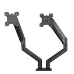 Dual Gas Spring Monitor Arm (Black)