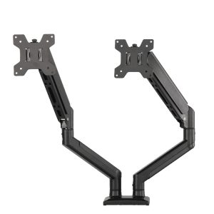 Dual Gas Spring Monitor Arm (Black)