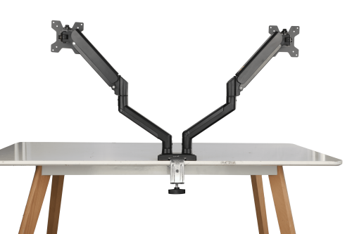 Dual Gas Spring Monitor Arm (Black) [ALS-200]