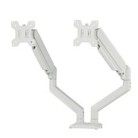白色气弹簧双臂显示器支架 [ALS-200]