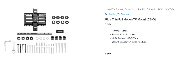 best ultra-thin full motion TV