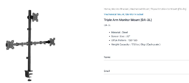 Triple Monitor Mount