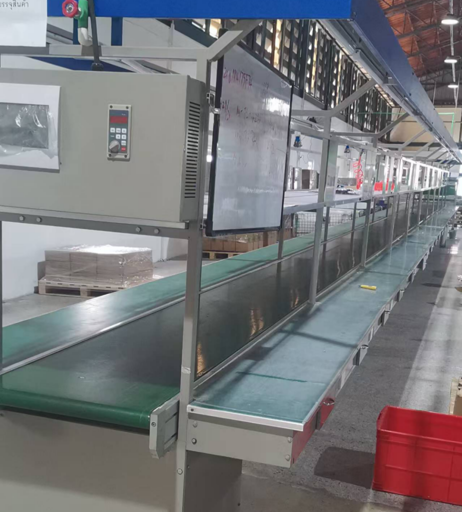 high volume manufacturing metal hardware - factory assembly line