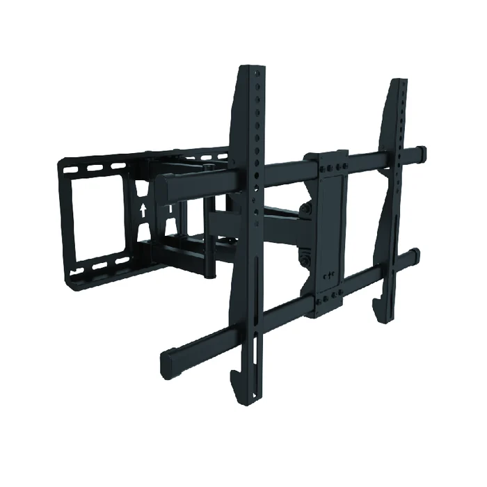 Full motion TV wall mount showing articulated arm, wall plate and VESA bracket