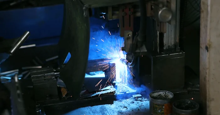 Welding operation at ThunderTech