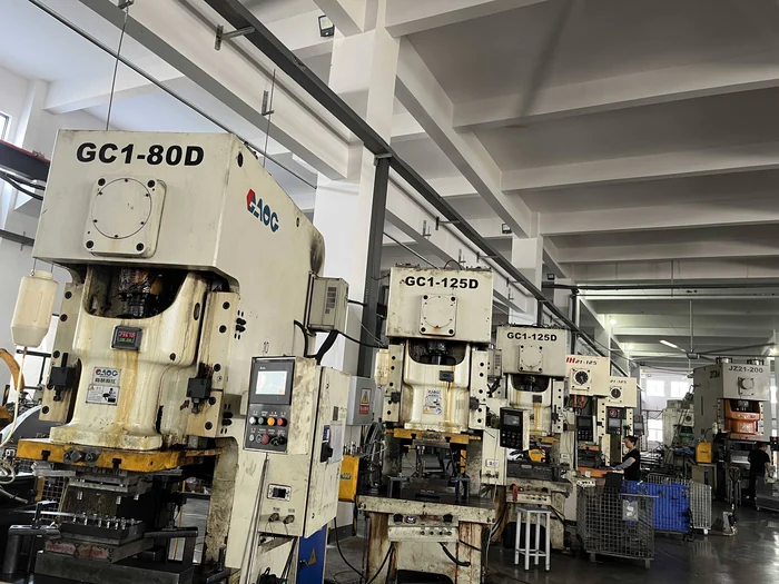 Metal stamping press floor at ThunderTech