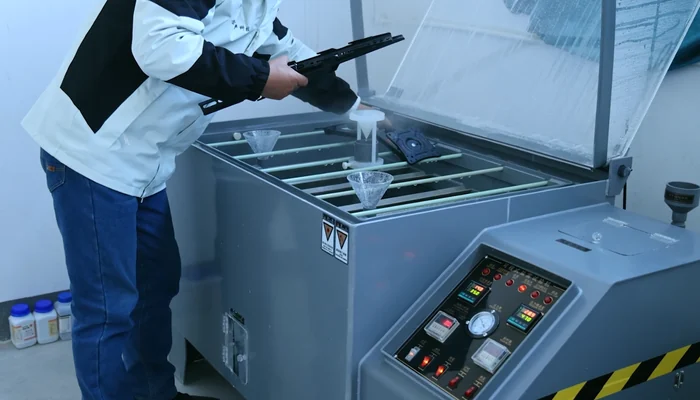 Inspection of a monitor-mount production setup
