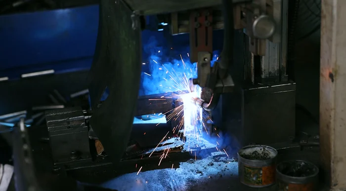 Welding operation for fabricated metal components